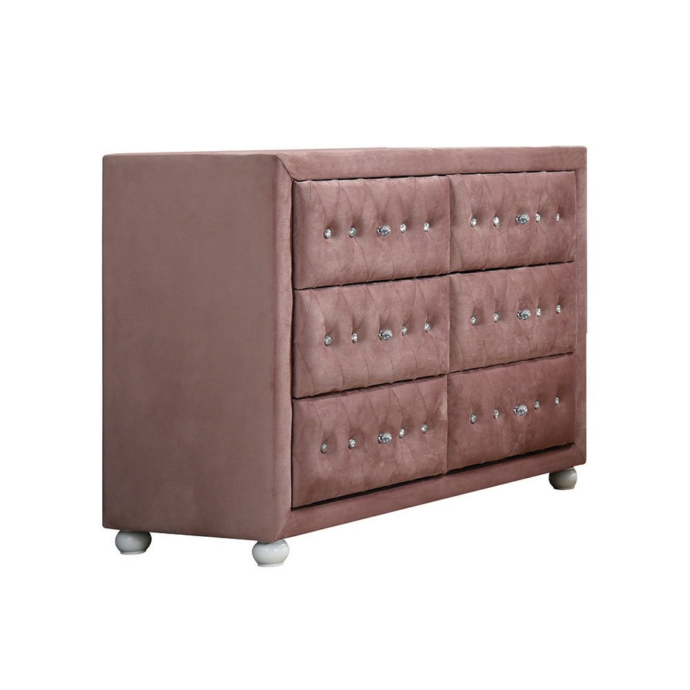 Reggie Dresser Pink Fabric. Picture 2