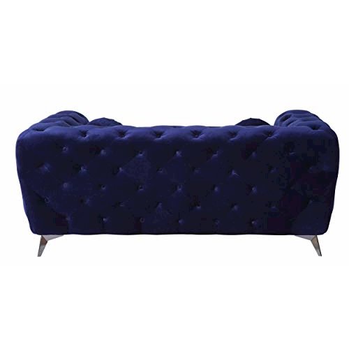 Atronia Loveseat Blue Velvet. Picture 4