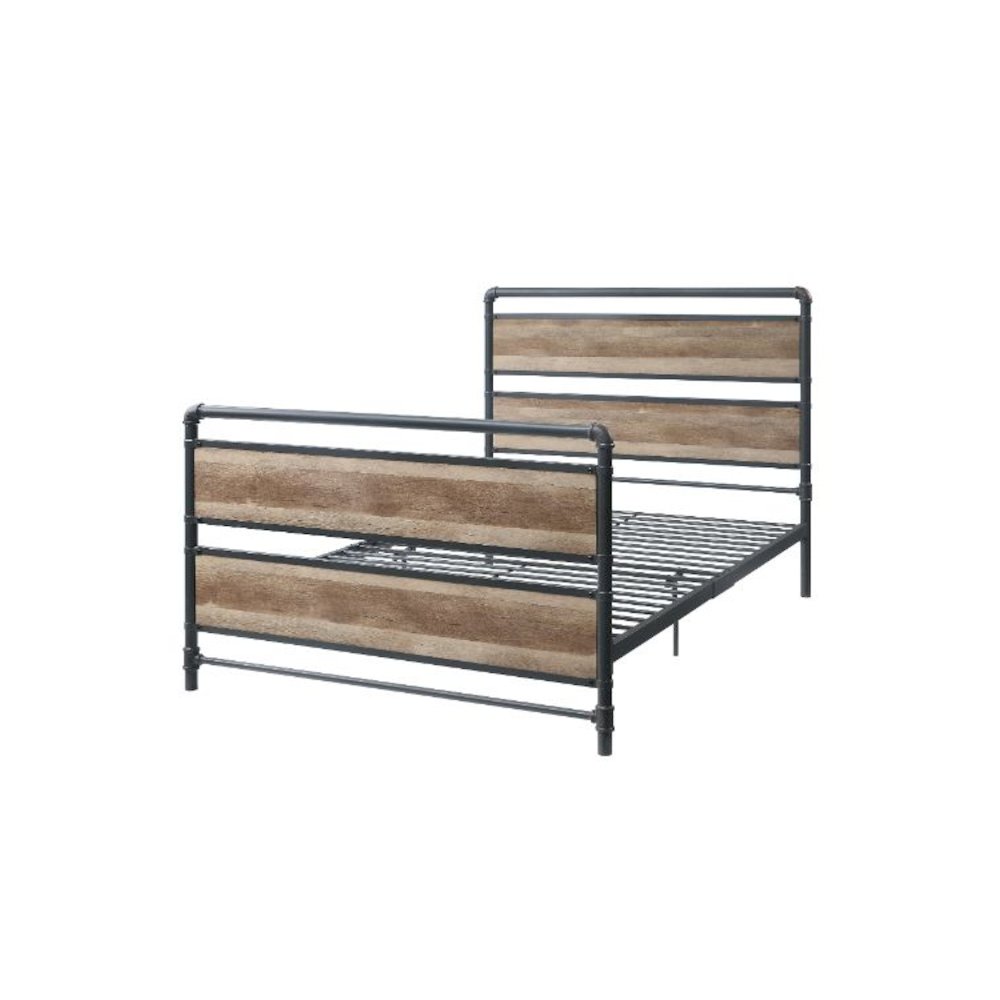 Brantley Full Bed Antique Oak & Sandy Gray. Picture 1