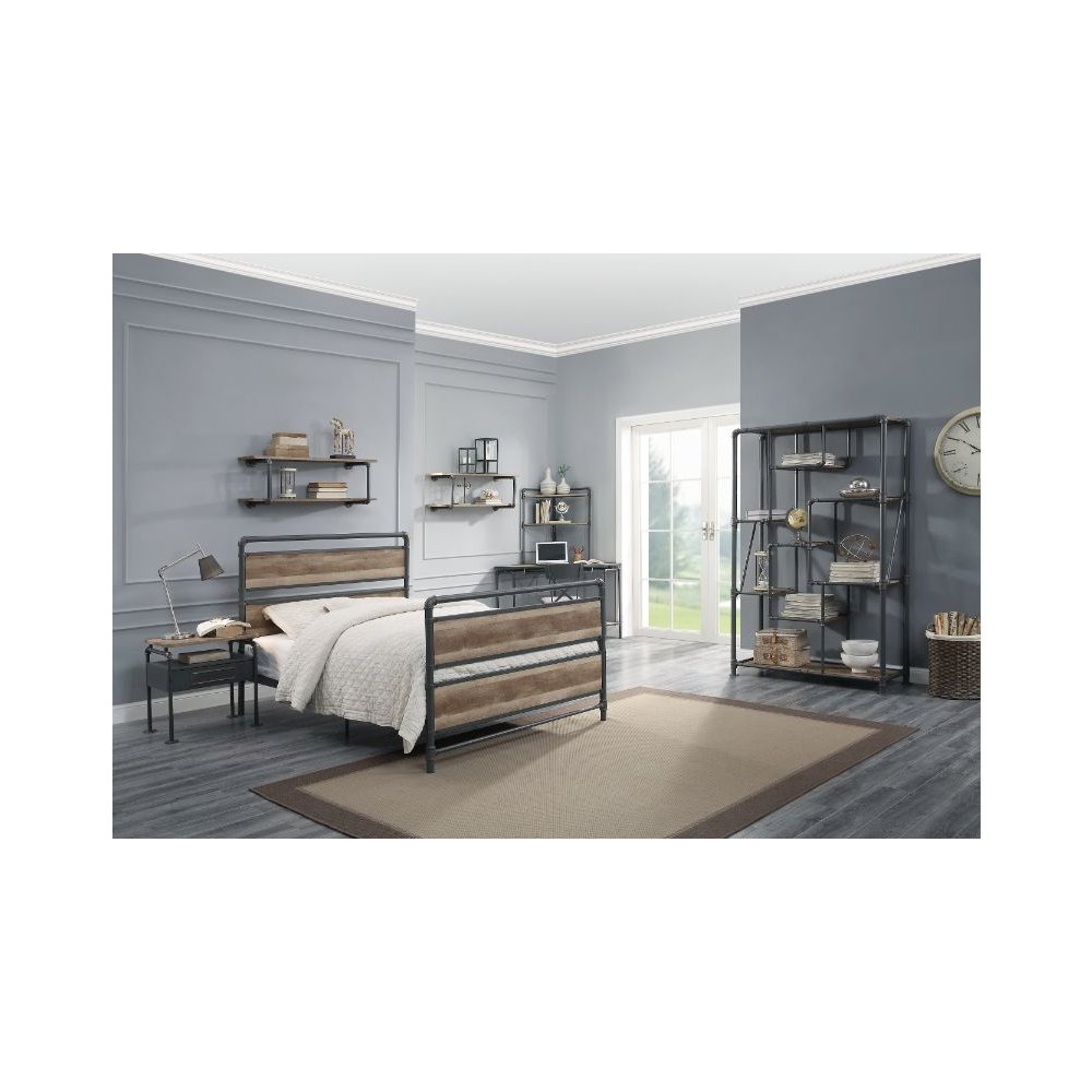 Brantley Full Bed Antique Oak & Sandy Gray. Picture 4