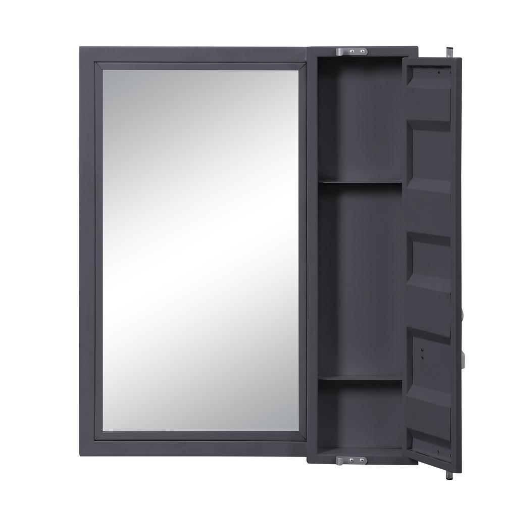 Cargo Vanity Mirror, Gunmetal. Picture 2