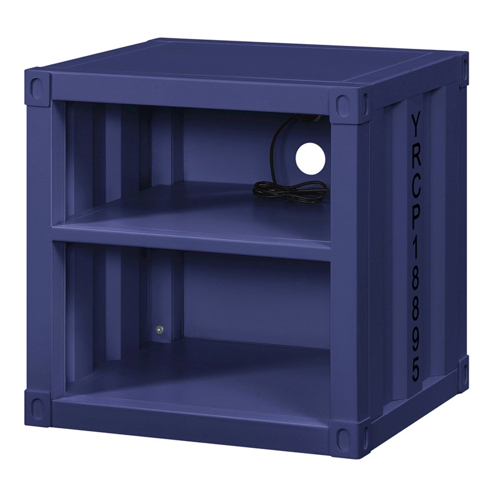 Cargo Nightstand w/USB Port Blue. Picture 2