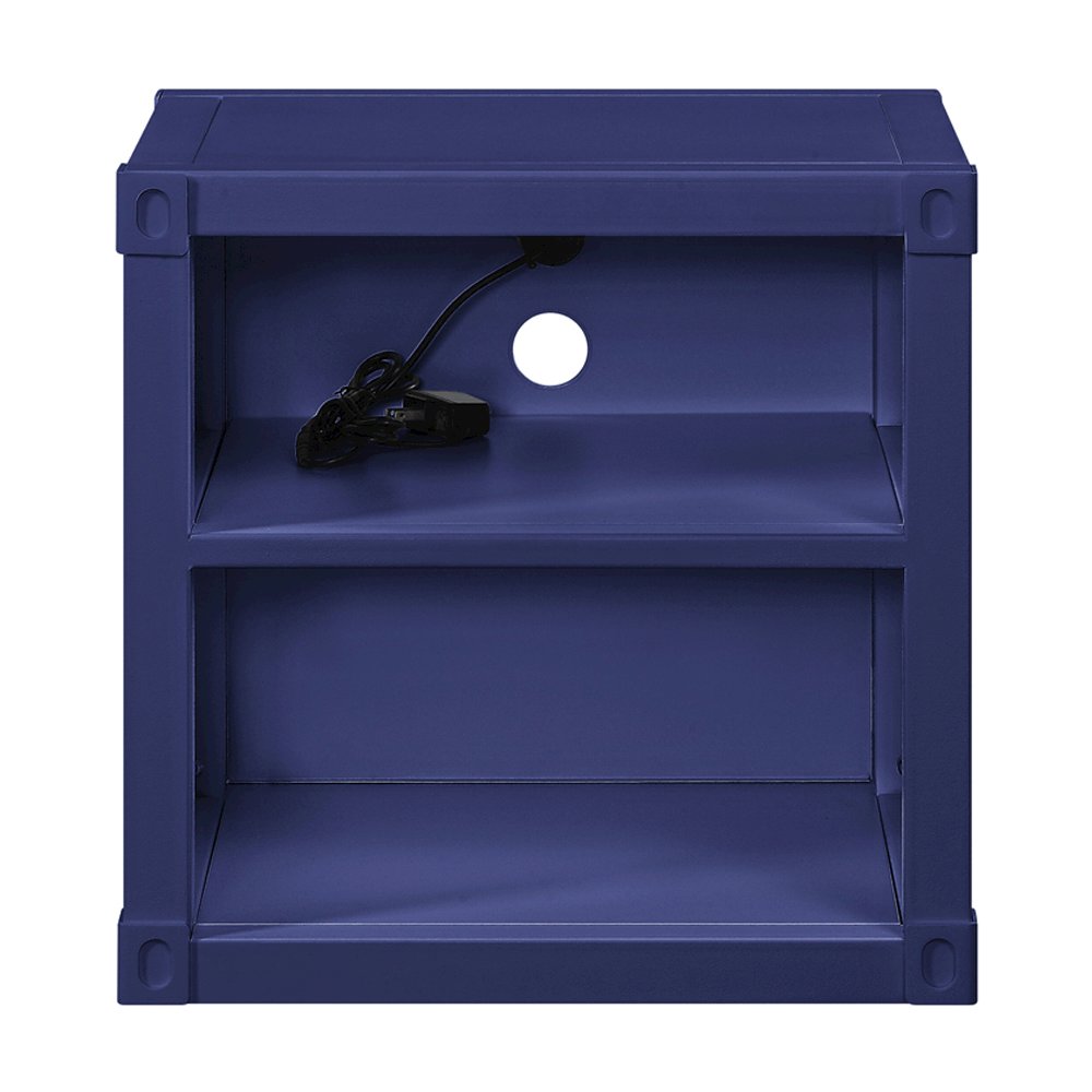Cargo Nightstand w/USB Port Blue. Picture 3