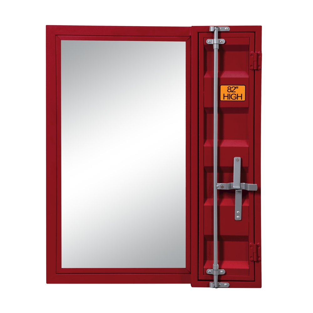 Cargo Vanity Mirror Red. Picture 2