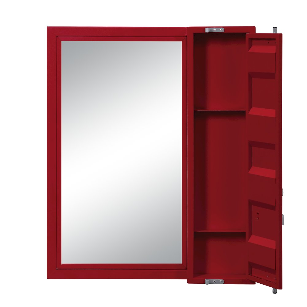 Cargo Vanity Mirror Red. Picture 3