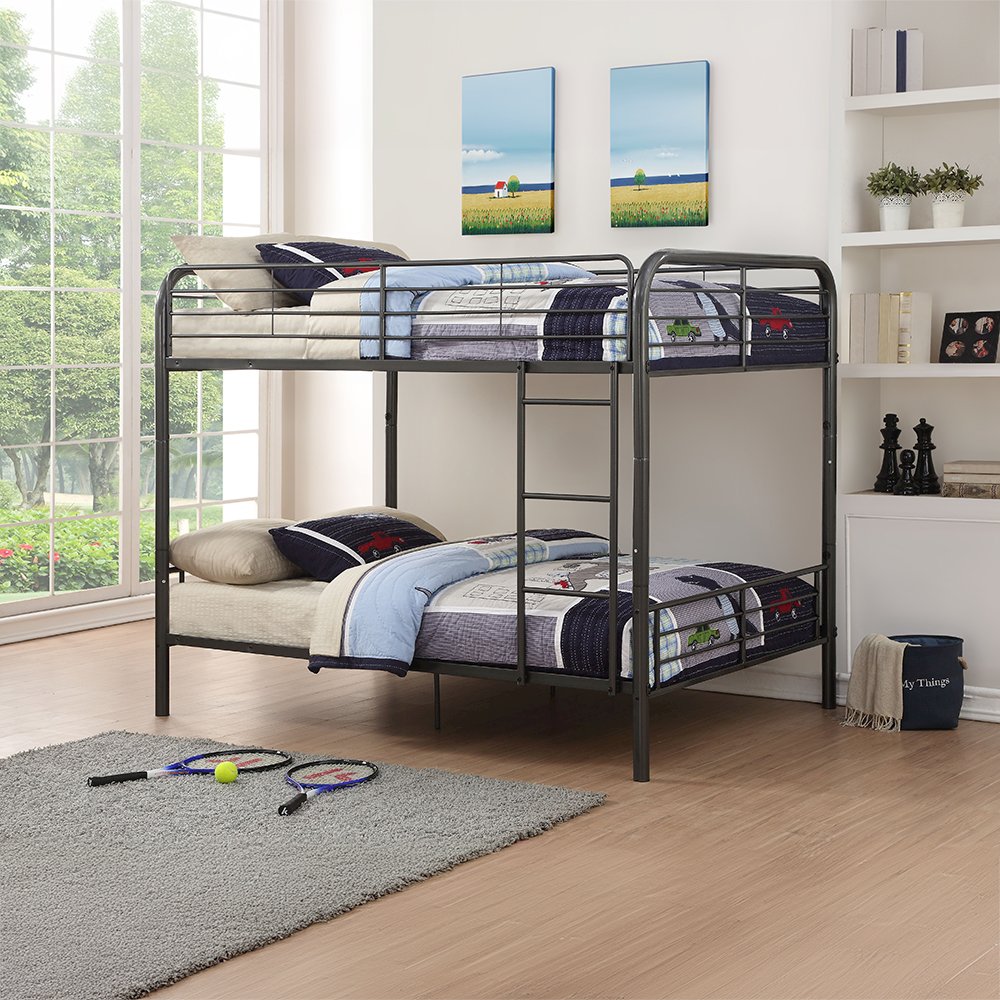 Bristol Bunk Bed (F/F) Gunmetal. Picture 1