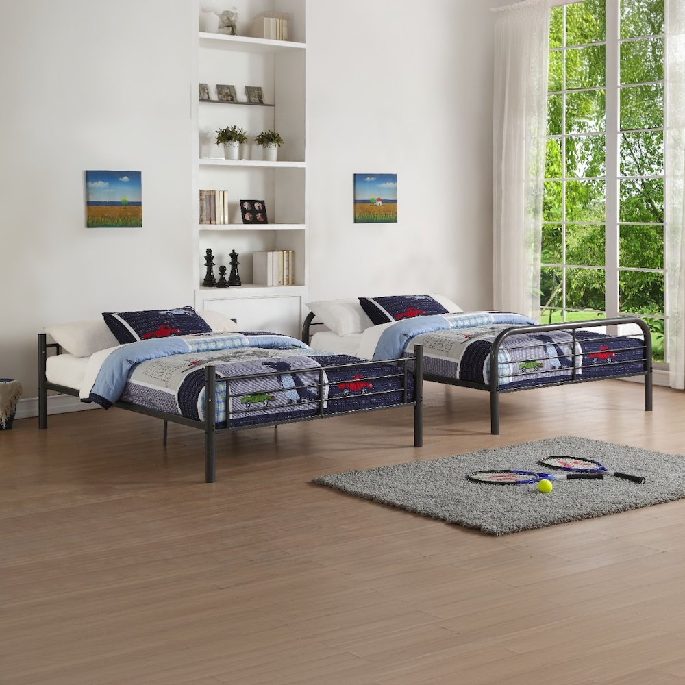 Bristol Bunk Bed (F/F) Gunmetal. Picture 8