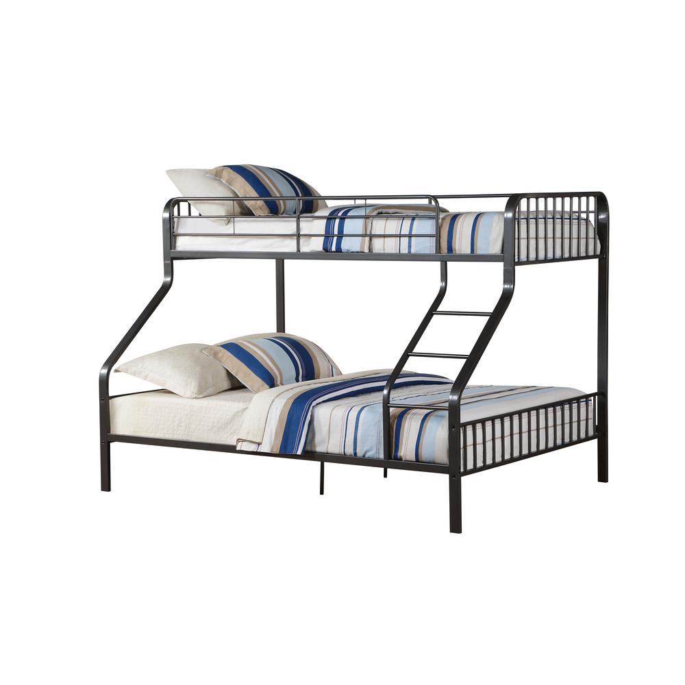 Caius Twin XL/Queen Bunk Bed, Gunmetal (1Set/2Ctn). Picture 1