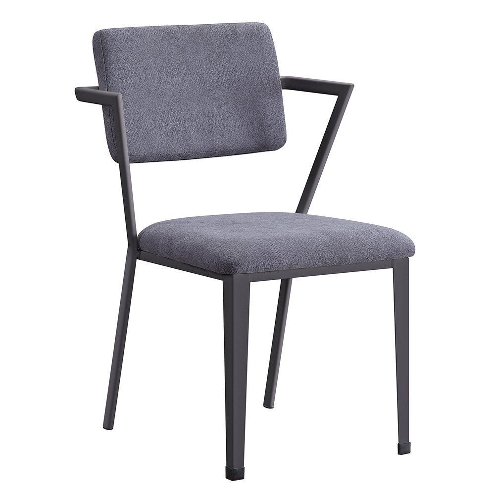 Cargo Office Chair Gray Fabric & Gunmetal. Picture 2