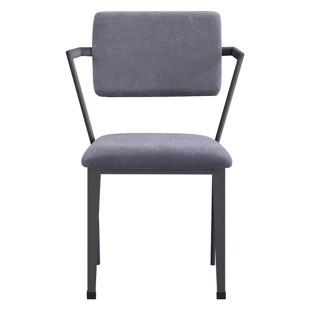 Cargo Office Chair Gray Fabric & Gunmetal. Picture 3
