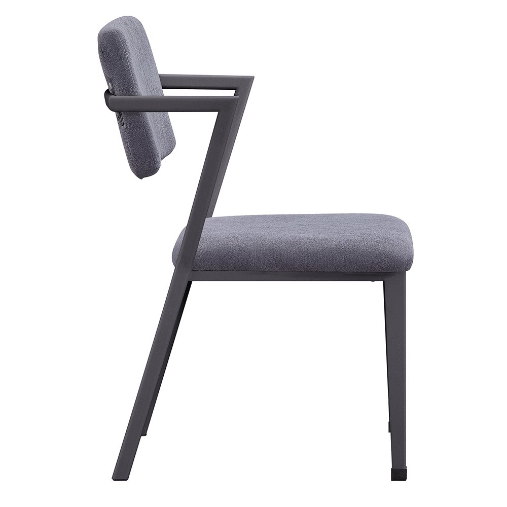 Cargo Office Chair Gray Fabric & Gunmetal. Picture 5