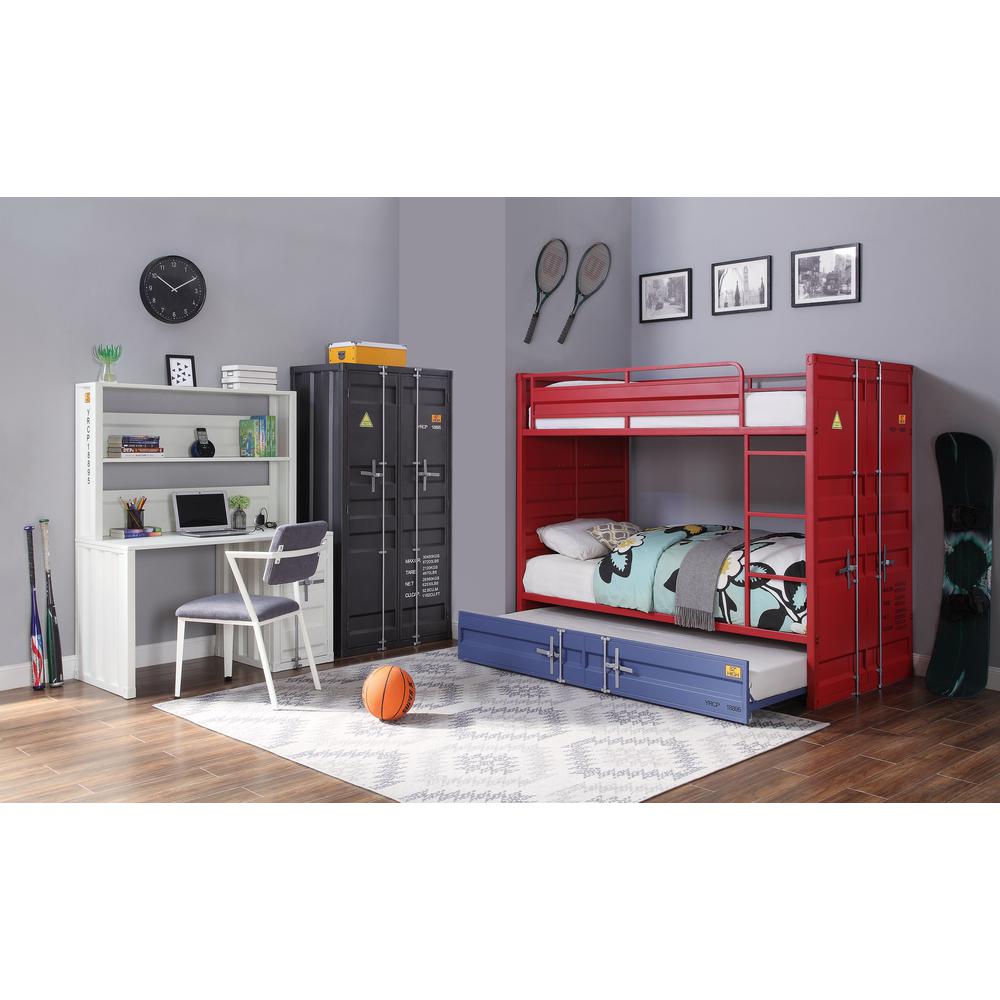 Cargo Desk & Hutch, White. Picture 5