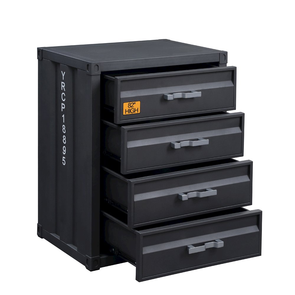 Cargo Chest w/4 Drawers Gunmetal. Picture 3