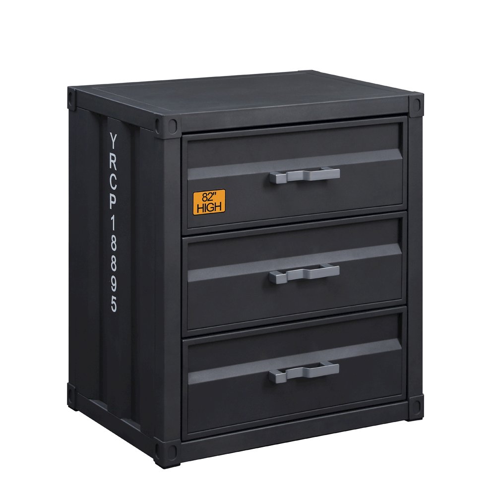Cargo Chest w/3 Drawers Gunmetal. Picture 2