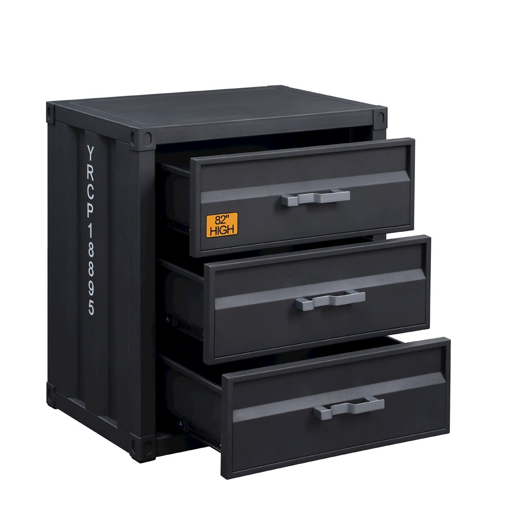 Cargo Chest w/3 Drawers Gunmetal. Picture 3