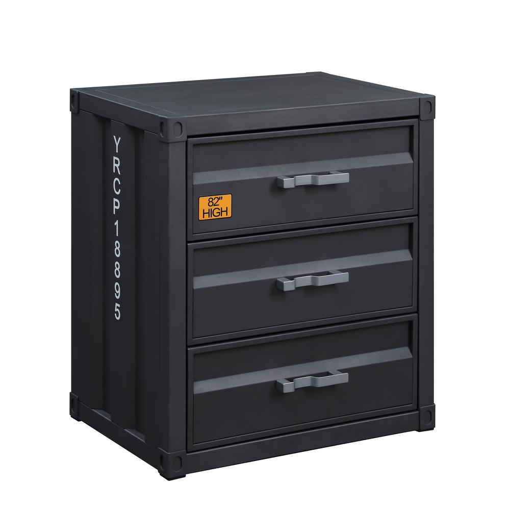 Cargo 3-Drawer Chest, Gunmetal Finish (37957). Picture 1