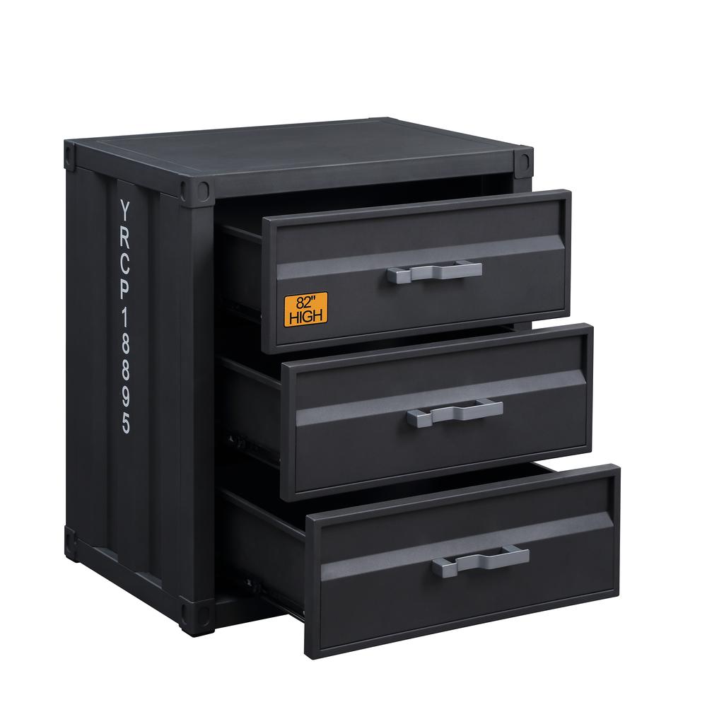 Cargo 3-Drawer Chest, Gunmetal Finish (37957). Picture 2