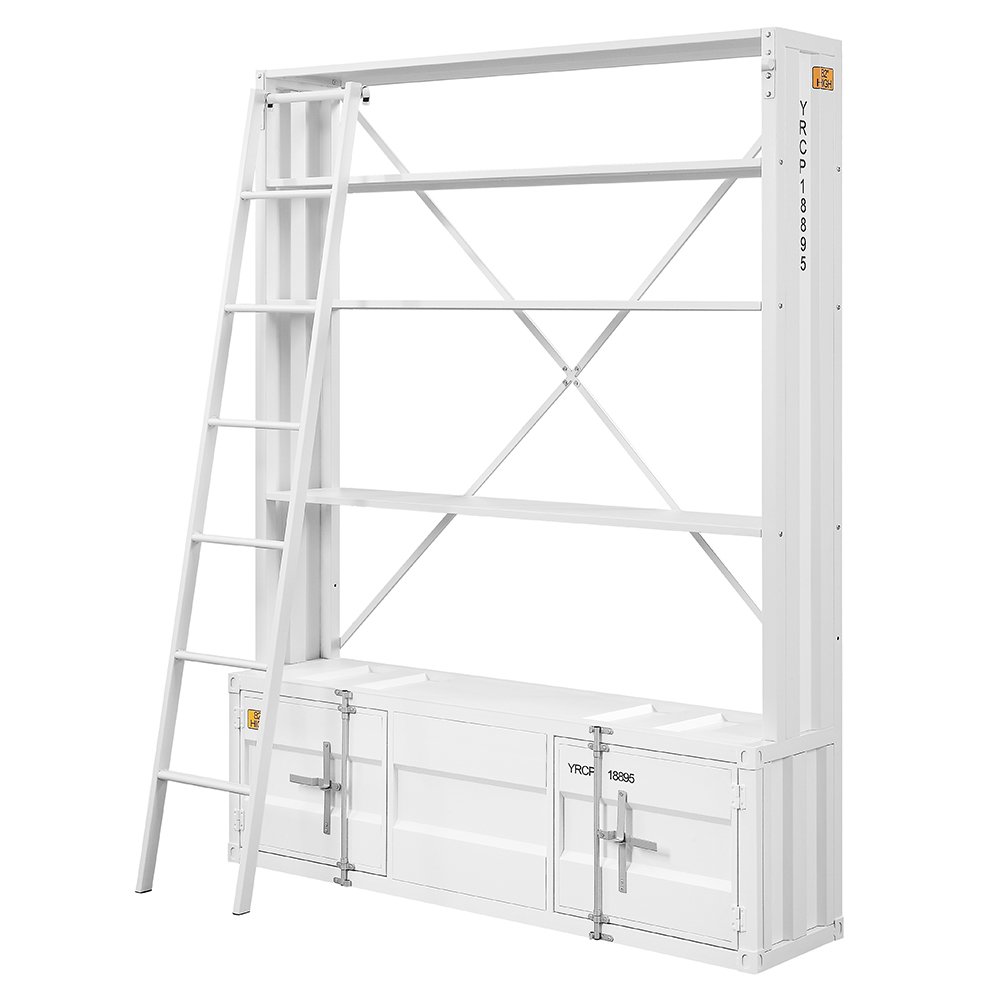 Cargo Bookcase w/Ladder White. Picture 2