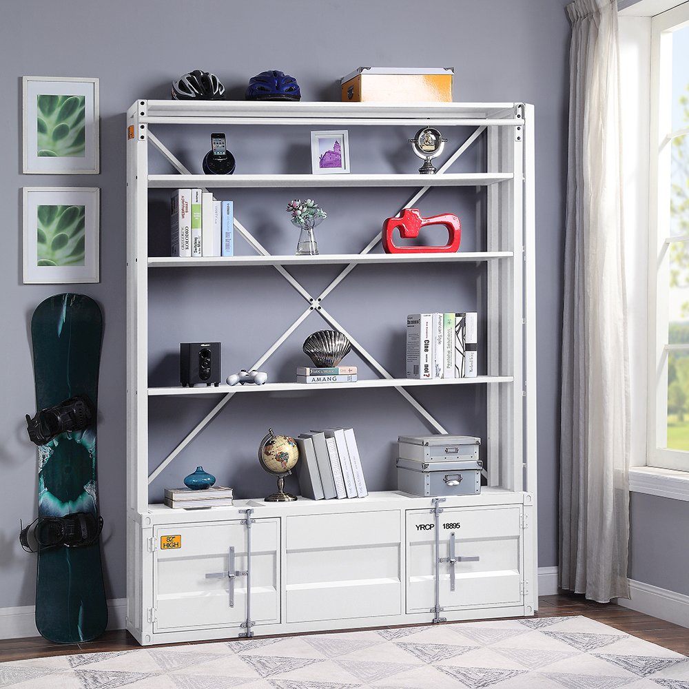 Cargo Bookcase w/Ladder White. Picture 7