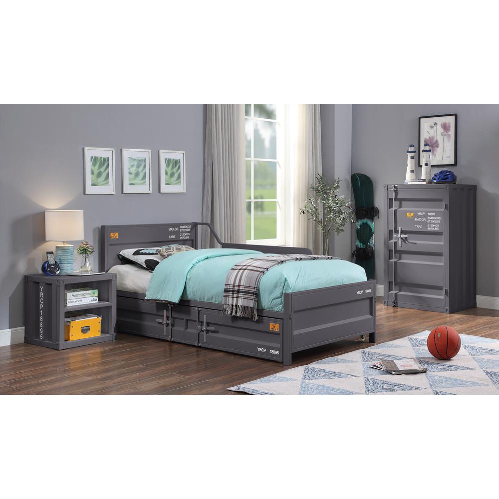 Cargo Nightstand (USB), Gunmetal. Picture 5