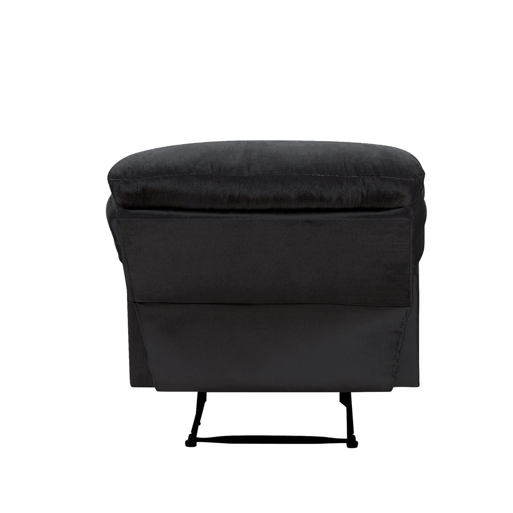 Arcadia Motion Recliner Black Woven Fabric. Picture 5