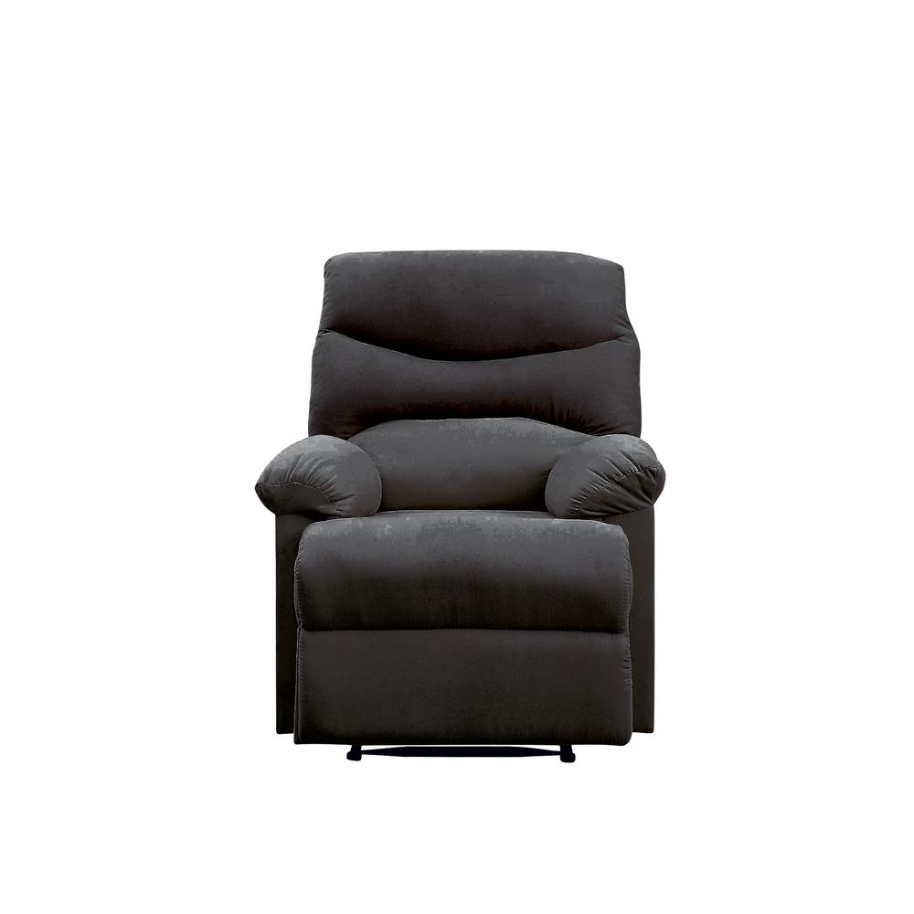 Arcadia Motion Recliner Black Woven Fabric. Picture 6