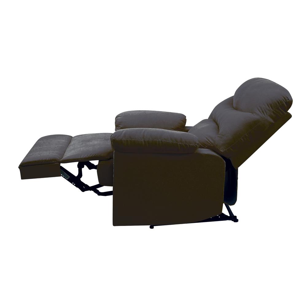 Arcadia Motion Recliner Black Woven Fabric. Picture 8