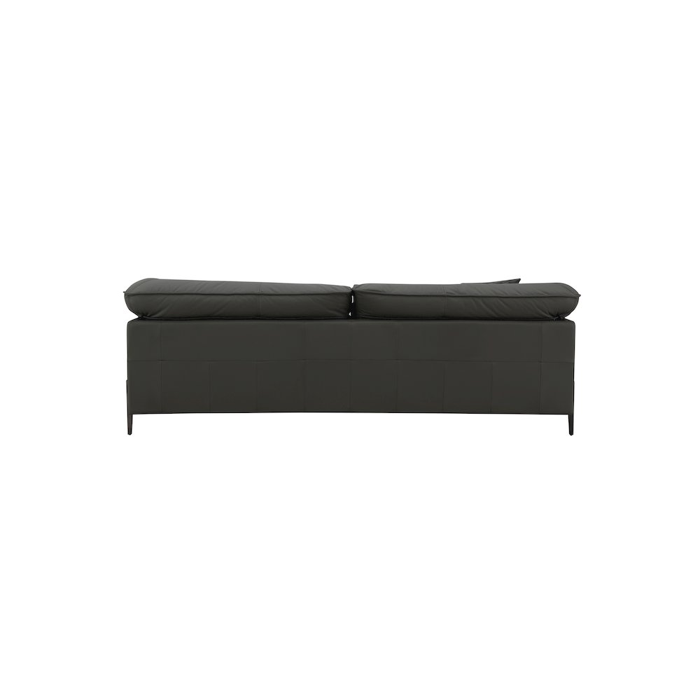 Tadi Sofa in Black Top Grain Leather. Picture 3