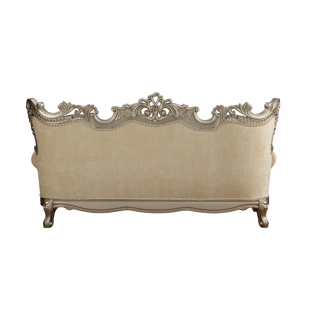 Ranita Sofa w/7 Pillows Fabric & Champagne. Picture 3