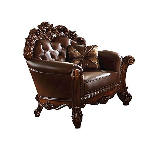 Vendome Chair w/1 pillow, Cherry PU (52003). Picture 1