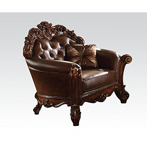 Vendome Chair w/1 pillow, Cherry PU (52003). Picture 4