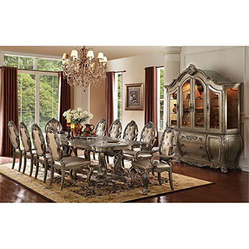 ACME Ragenardus Arm Chair (Set-2), PU & Vintage Oak. Picture 4