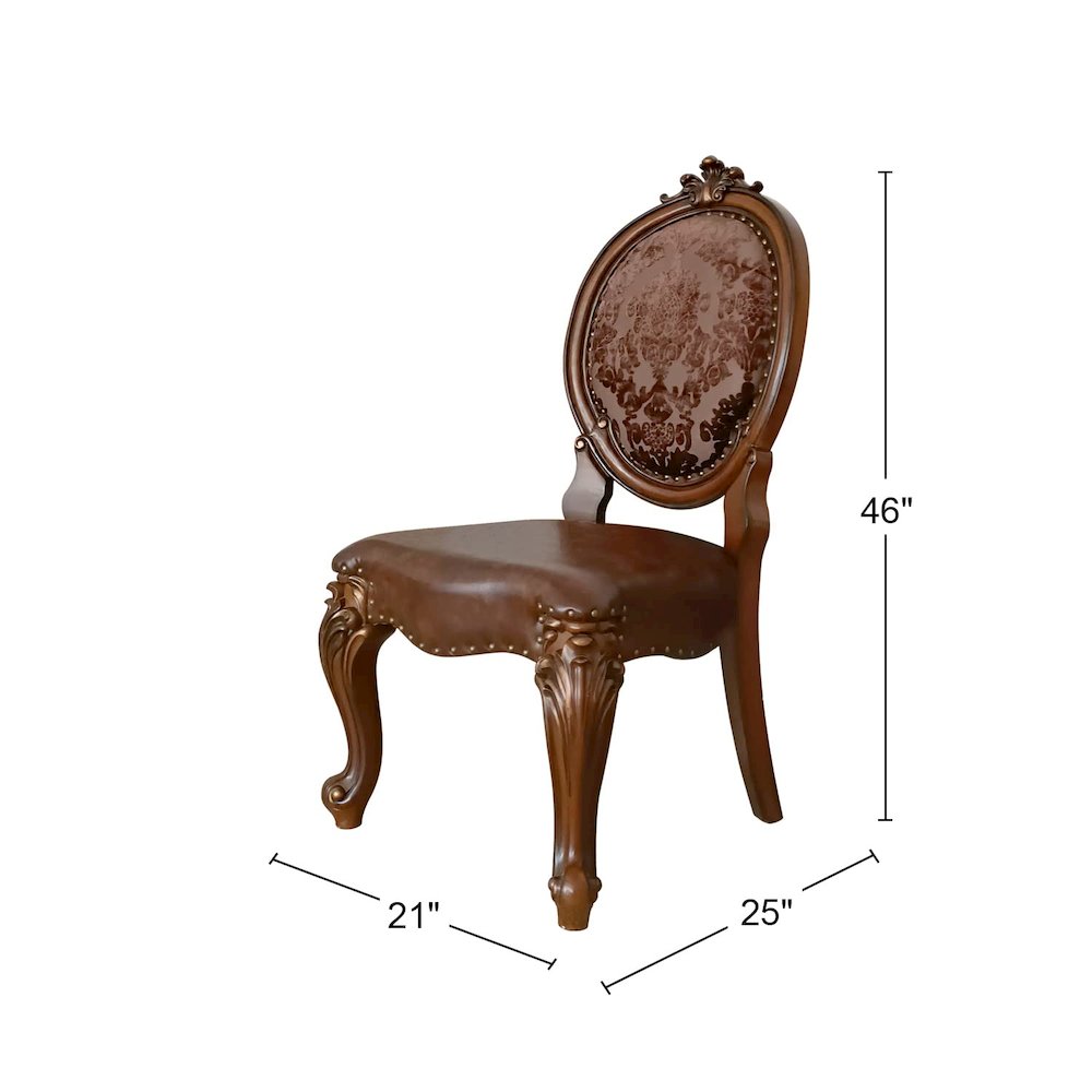 Versailles Side Chair (Set-2) Cherry. Picture 2