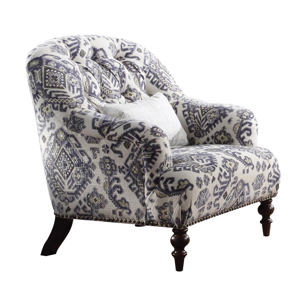 Saira Chair w/Pillow Pattern Fabric. Picture 1