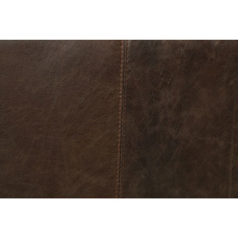 Porchester Sofa Distress Chocolate Top Grain Leather. Picture 5