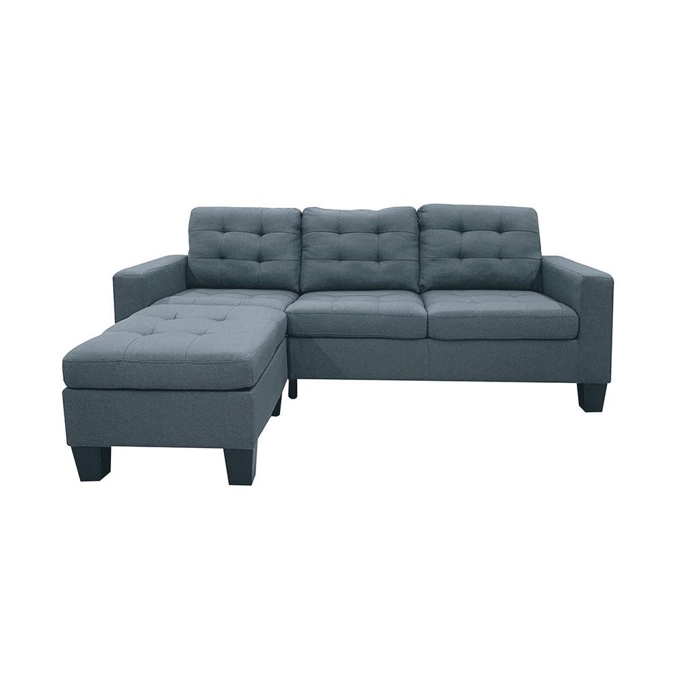 Earsom Sofa and Ottoman, Gray Linen (52775). Picture 6