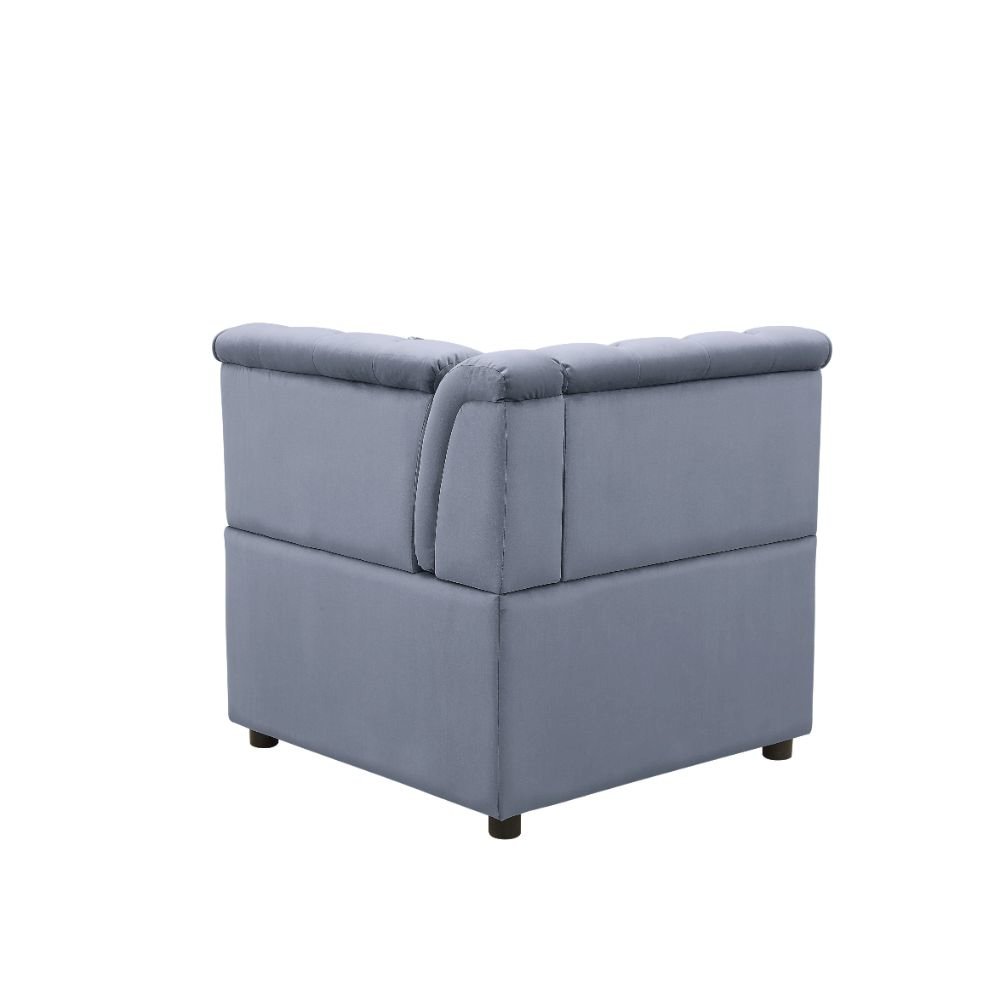 Bois II Modular - Wedge Gray Velvet. Picture 4