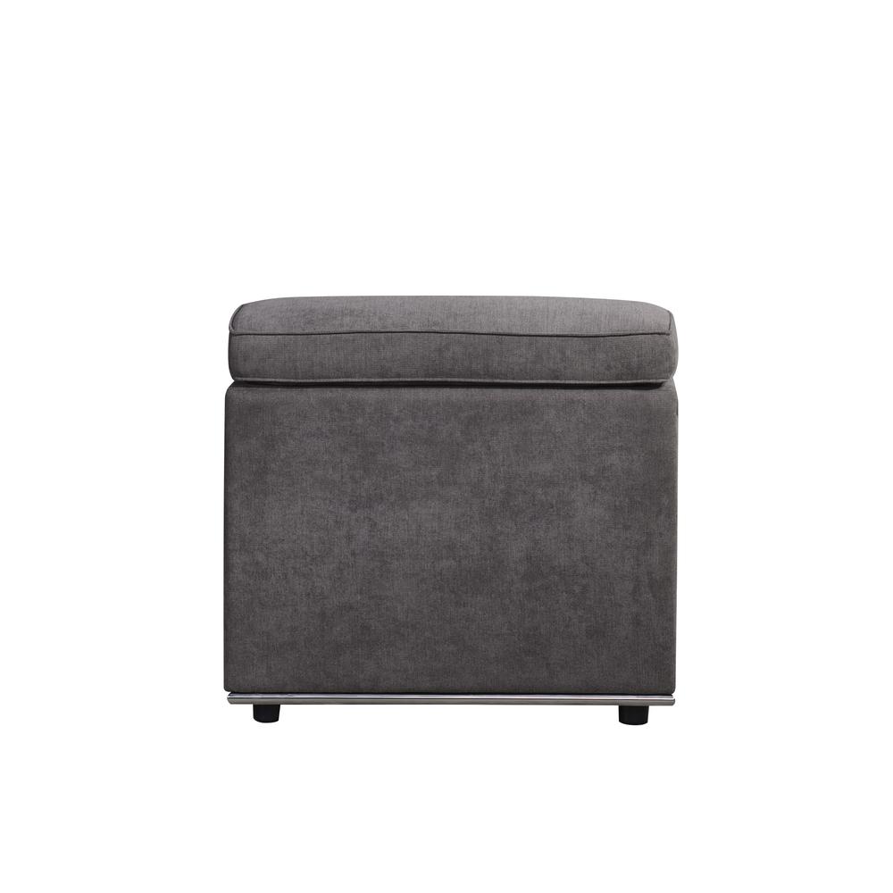 Alwin Modular - Armless Chair Dark Gray Fabric. Picture 3