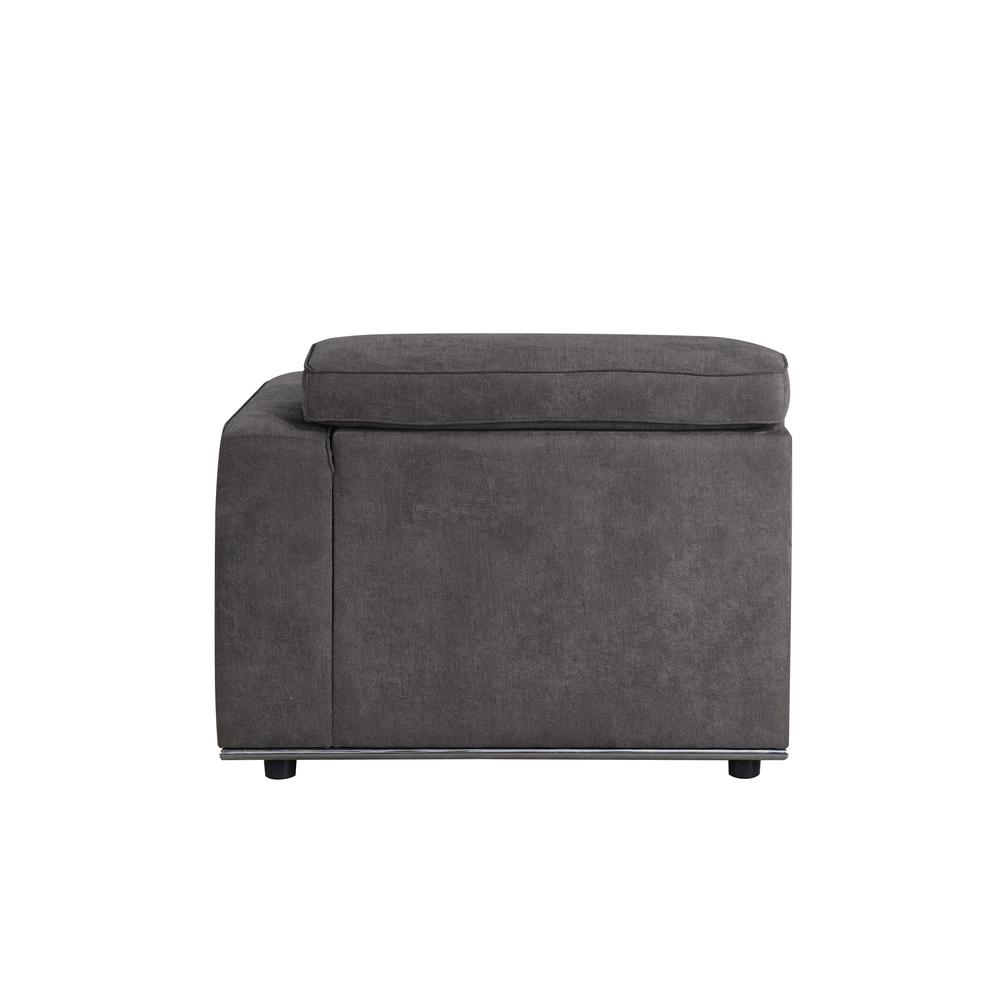 Alwin Modular - RF Chaise Dark Gray Fabric. Picture 8