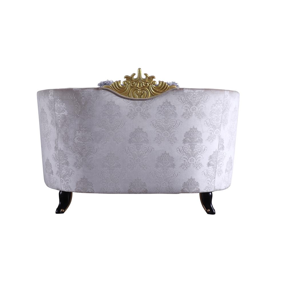 Sheridan Chair w/2 Pillows Cream Fabric. Picture 3