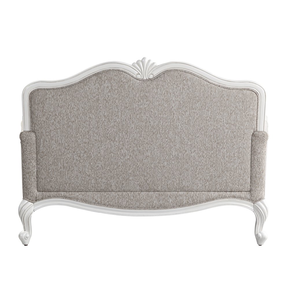 Ciddrenar Loveseat w/3 Pillows Fabric & White. Picture 5