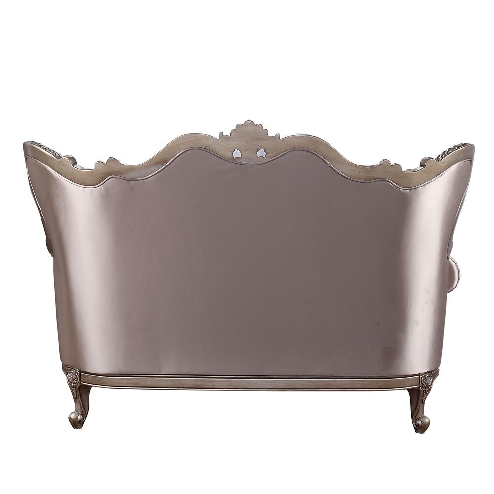 Jayceon Loveseat w/2 Pillows Fabric & Champagne. Picture 2