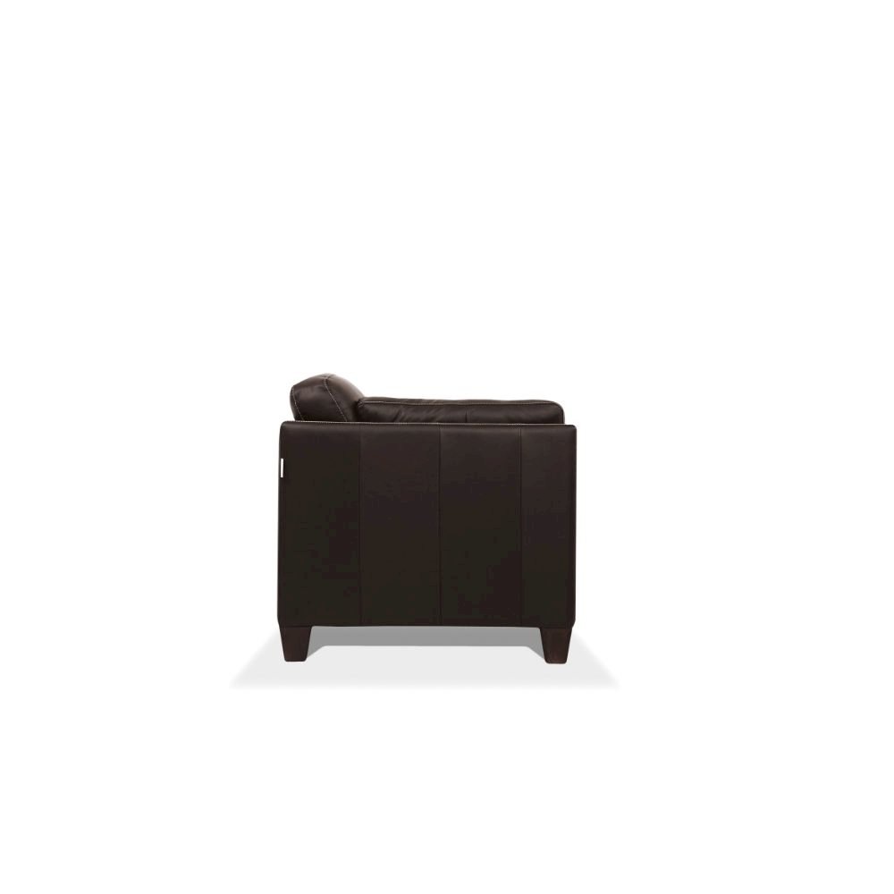 Matias Sofa Chocolate Top Grain Leather. Picture 6