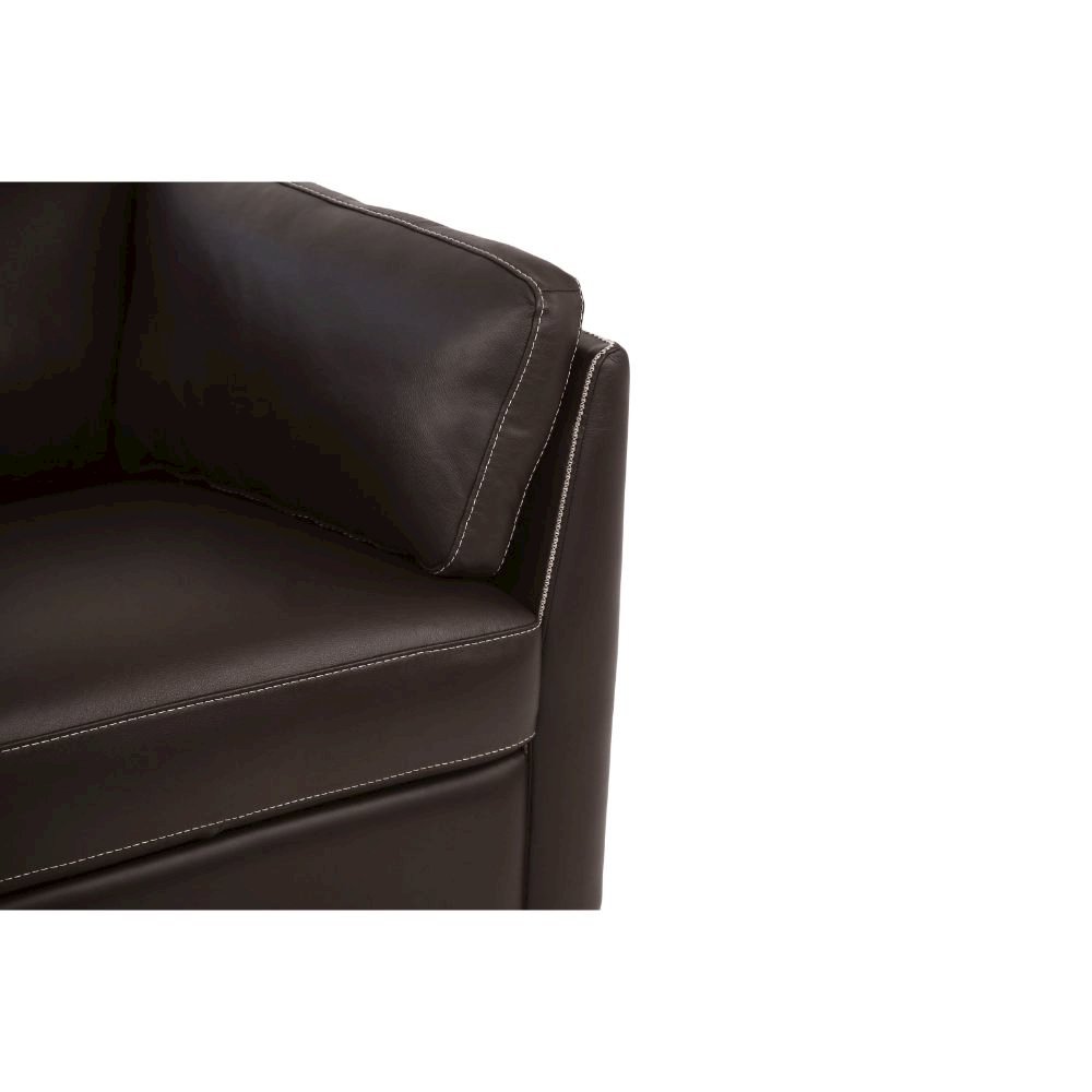 Matias Sofa Chocolate Top Grain Leather. Picture 4