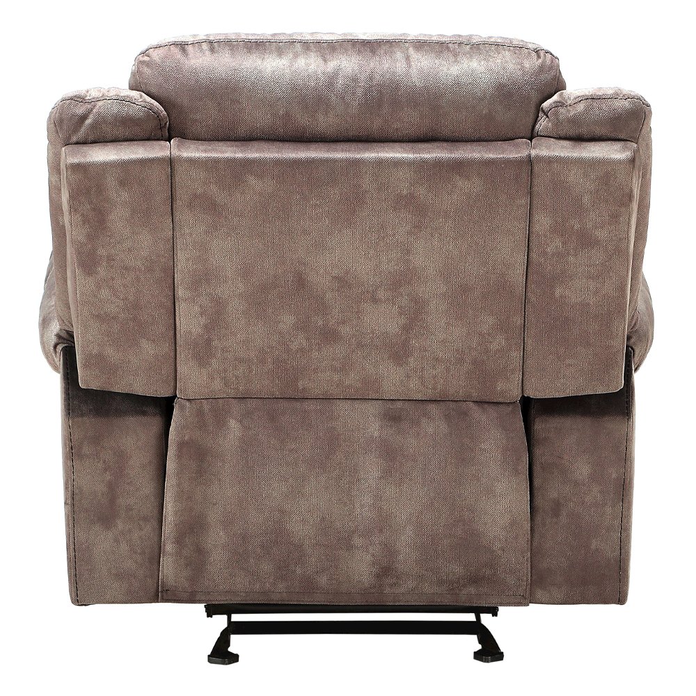 Zubaida Motion Glider Recliner Two Tone Chocolate Velvet. Picture 5