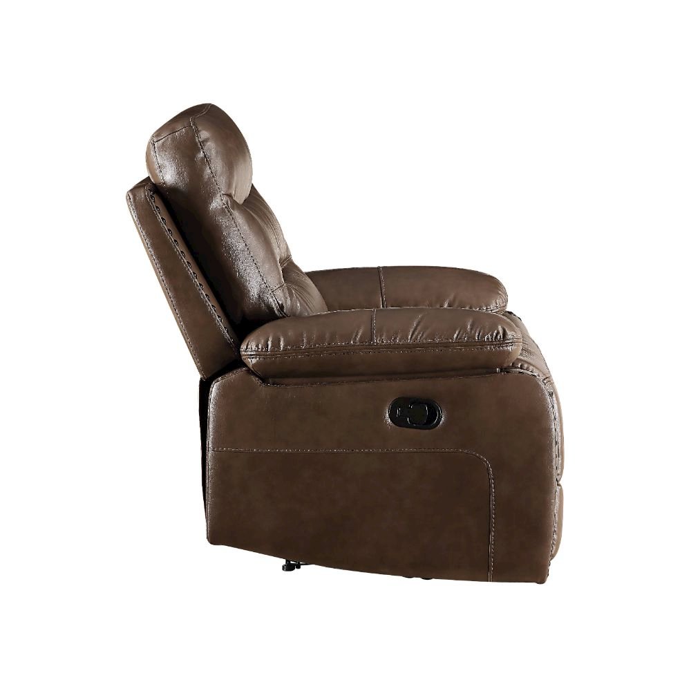 Aashi Motion Loveseat w/Console Brown LeatherGel Match. Picture 3