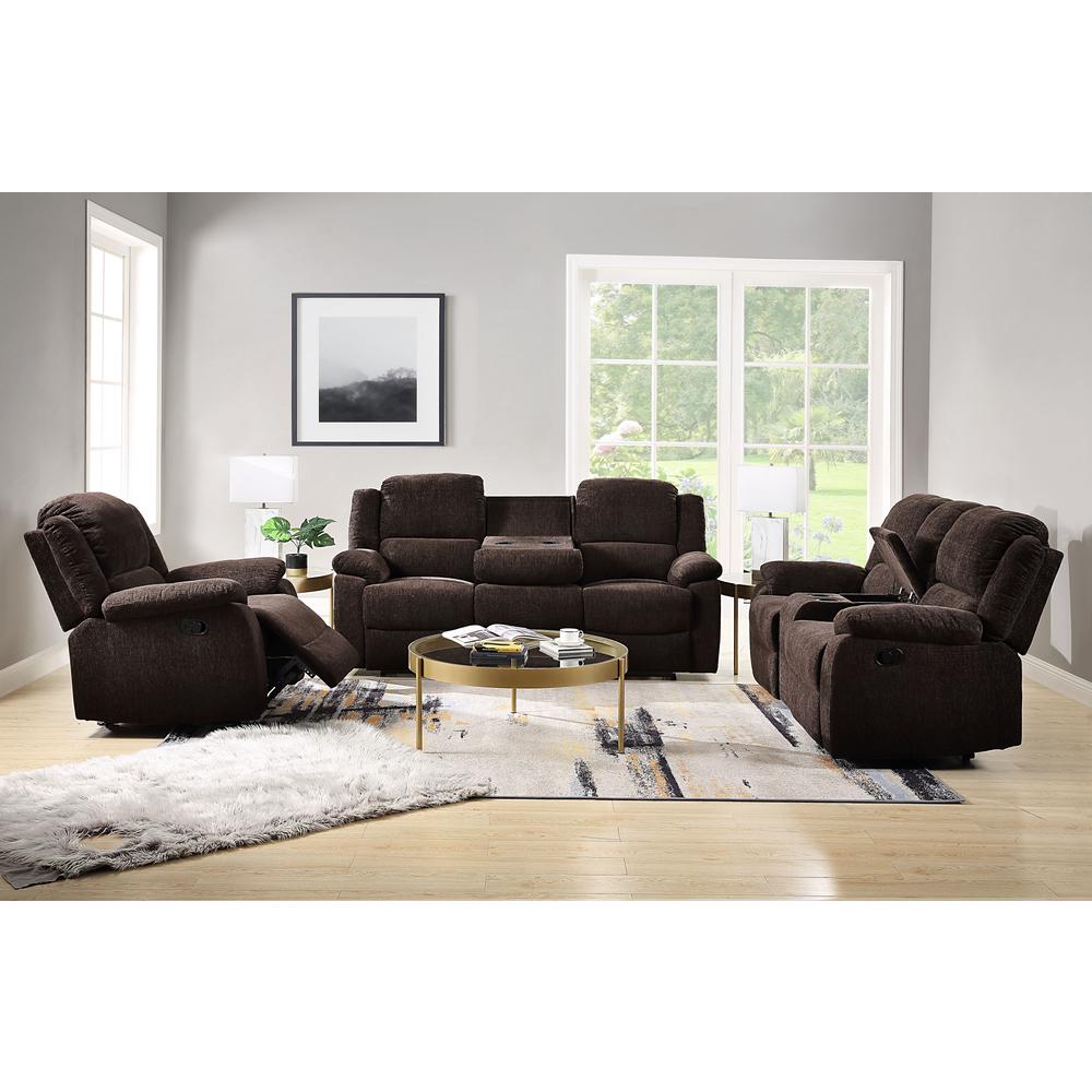 Sofa (Motion), Brown Chenille 55445. Picture 1