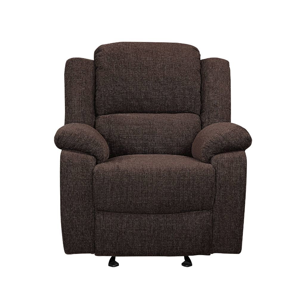 Madden Motion Glider Recliner Brown Chenille. Picture 2