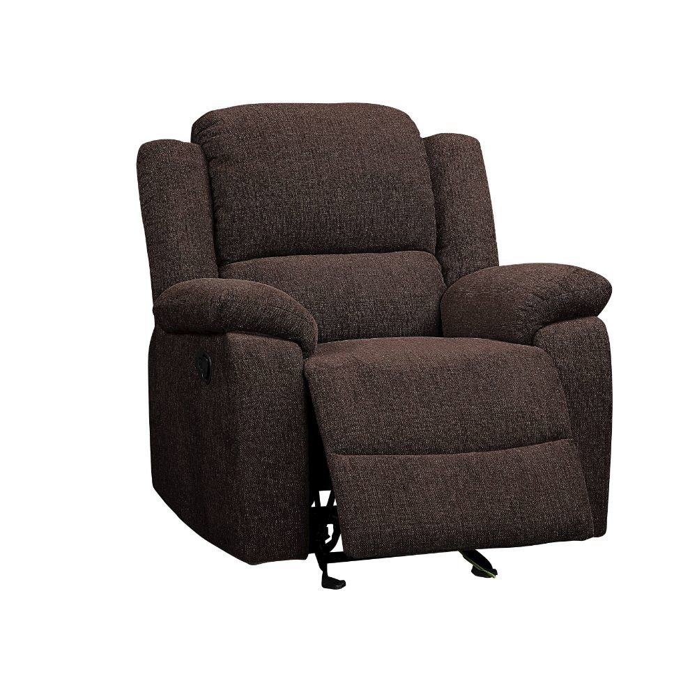 Madden Motion Glider Recliner Brown Chenille. Picture 5