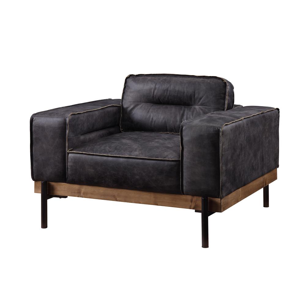 Silchester Chair, Antique Ebony Top Grain Leather (56507). Picture 2